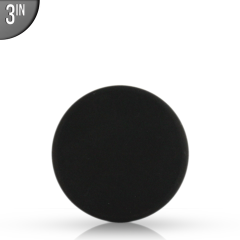 Lake Country 3" FLAT Black Finishing Pad