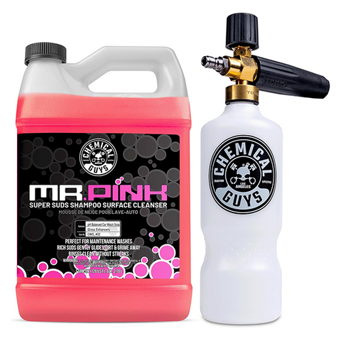 Chemical Guys *Combo* Mr Pink Shampoo W/Max 8 Cannon
