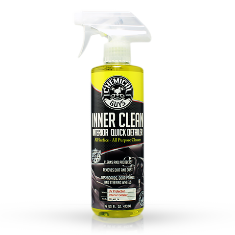 Chemical Guys Inner Clean Interior Detailer Cleaner & Protectant W/Sprayer - 2pk (16oz)