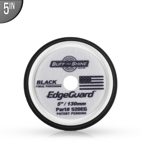 Buff & Shine EdgeGuard 5" Black Finishing Pad