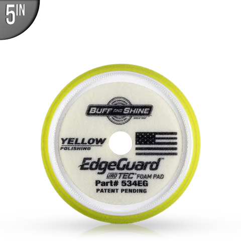 Buff & Shine EdgeGuard 5" Yellow Polishing Pad