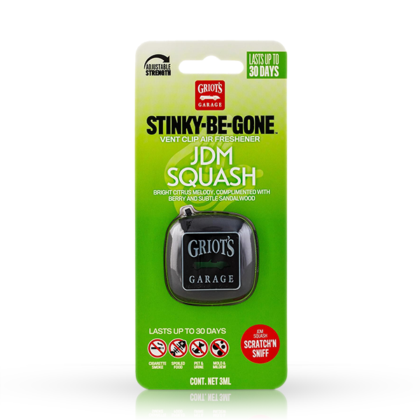 Griot's Garage Stinky-Be-Gone Vent Clip Air Freshener, JDM Squash 10767