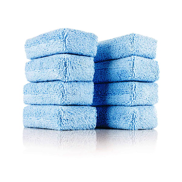 The Rag Company Terry Detailing Applicator Sponge Blue 2"x4" 8 Pack