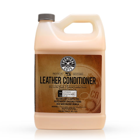 Chemical Guys Leather Conditioner Balm – Dry Touch 16oz + 2 Applicator Pads