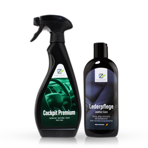 nextzett Leather Care and Cockpit Premium Bundle