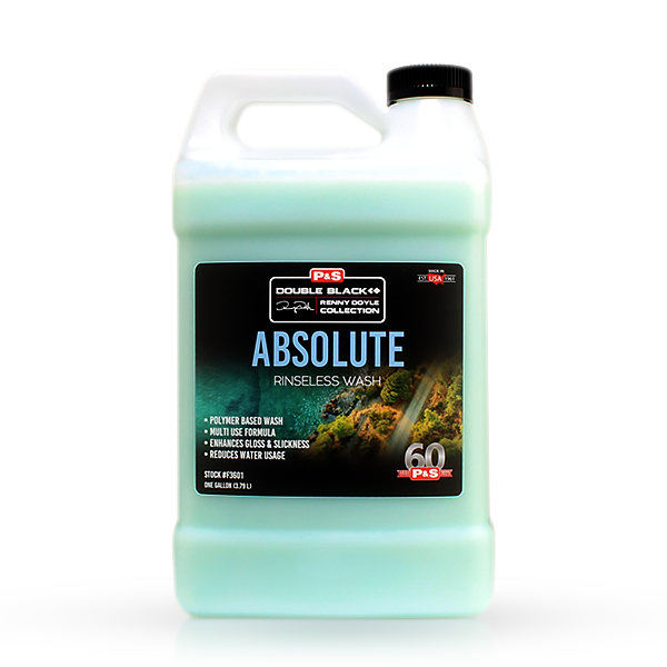 Absolute Rinseless Wash Bucket Kit P&S Double Black Absolute Rinseless Wash 1 gal