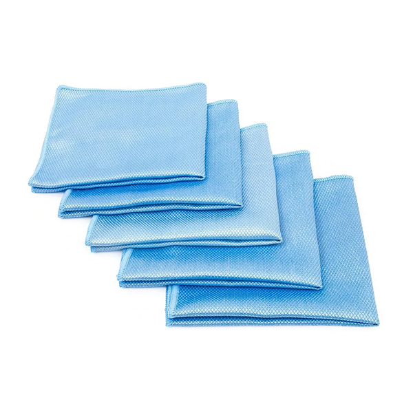 The Rag Company *5PK* Blue Diamond Microfiber Glass Towel (16x16)