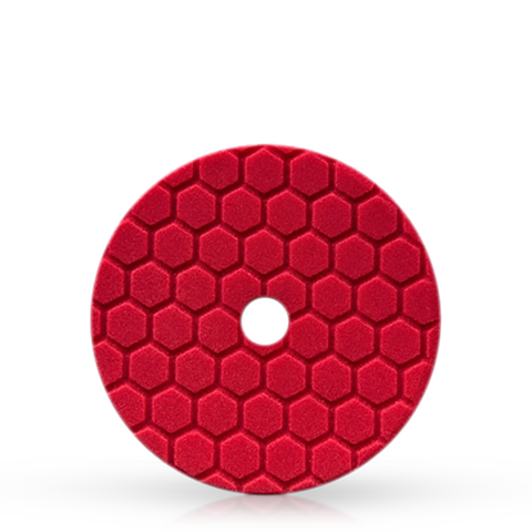 Chemical Guys 6.5" Quantum Hex Red Ultra Light Finishing Pad  (BUFX117HEX6)