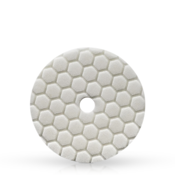 _Chemical Guys Hex Logic Quantum Light Medium Polishing Pad White 5.5" BUFX114HEX5