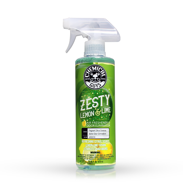 Chemical Guys Scent Zesty Lemon Lime Air Freshener W/Sprayer (16oz