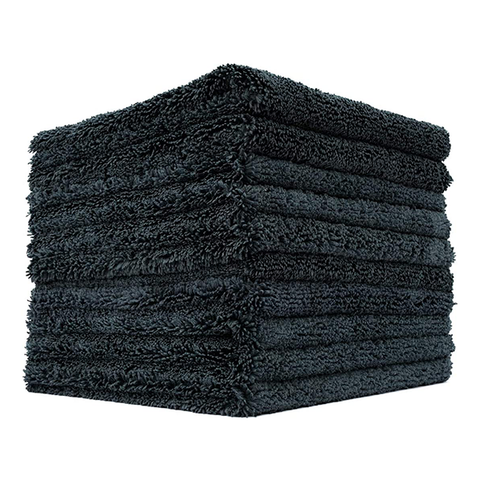 The Rag Company *10PK* Creature Edgeless Microfiber Towel - Black (16x16)